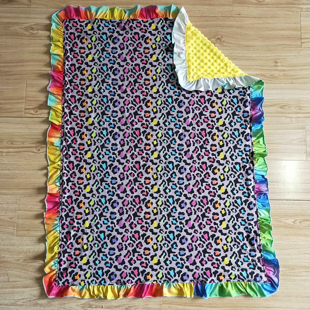 Baby Kids Colorful Leopard blankets