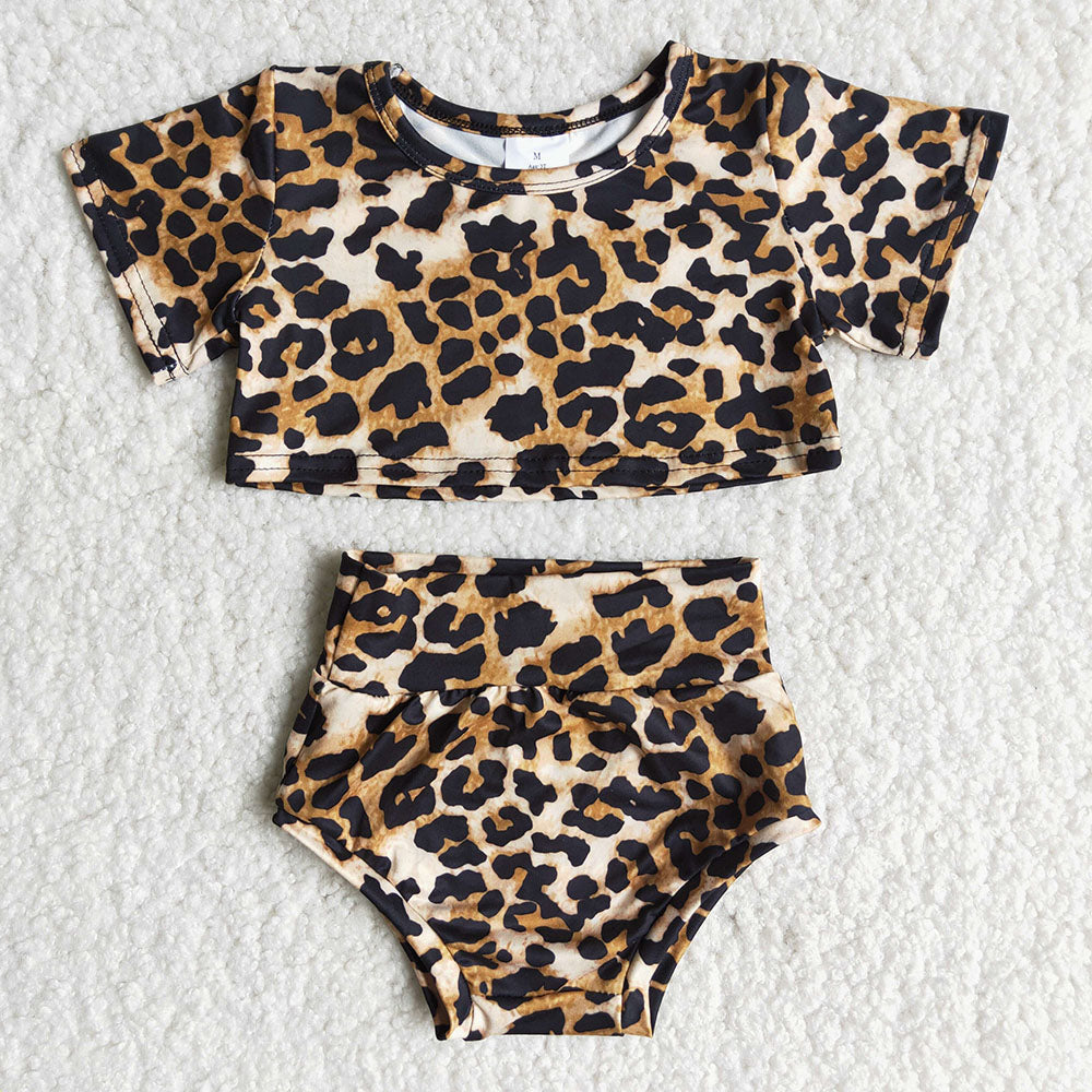 Leopard  soft bummie set