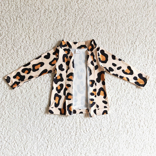 Baby girls Fall Leopard jackets cardigans Tops