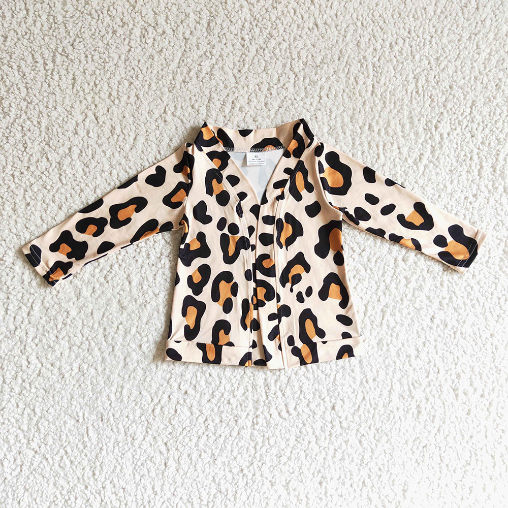 Baby girls Fall Leopard jackets cardigans Tops