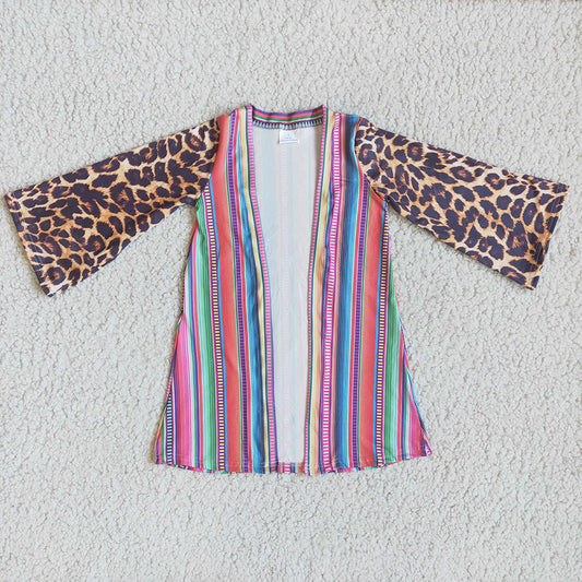 Children Western Girls Cactus Leopard 3pcs sets