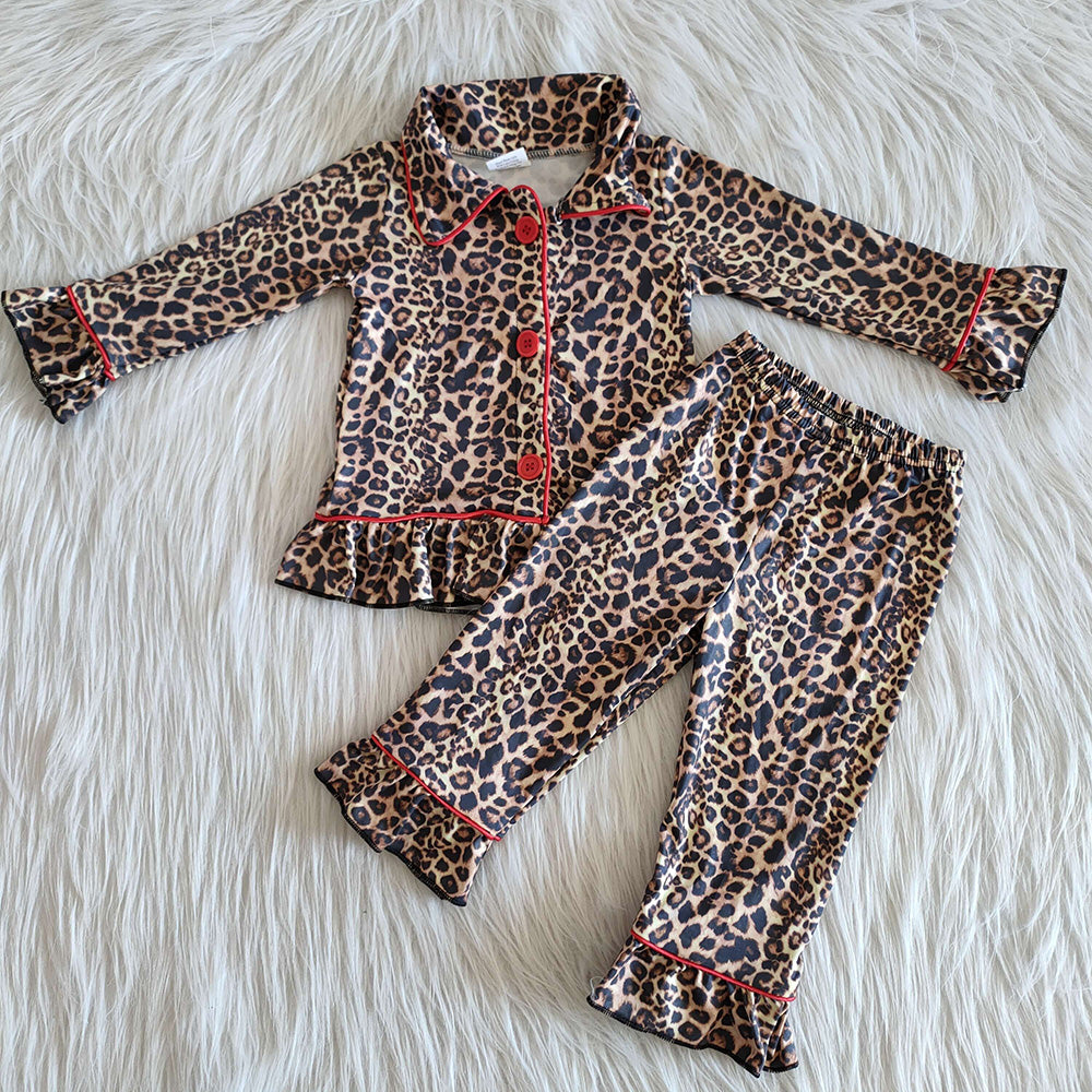 Girls Leopard Pajamas