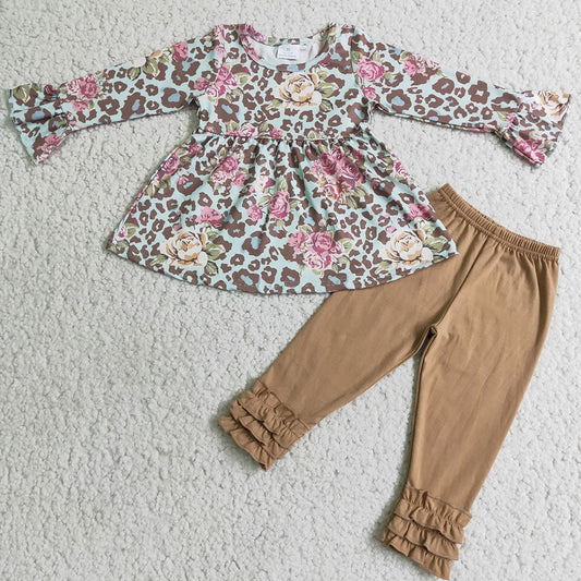 Pink Leopard Tunic legging sets