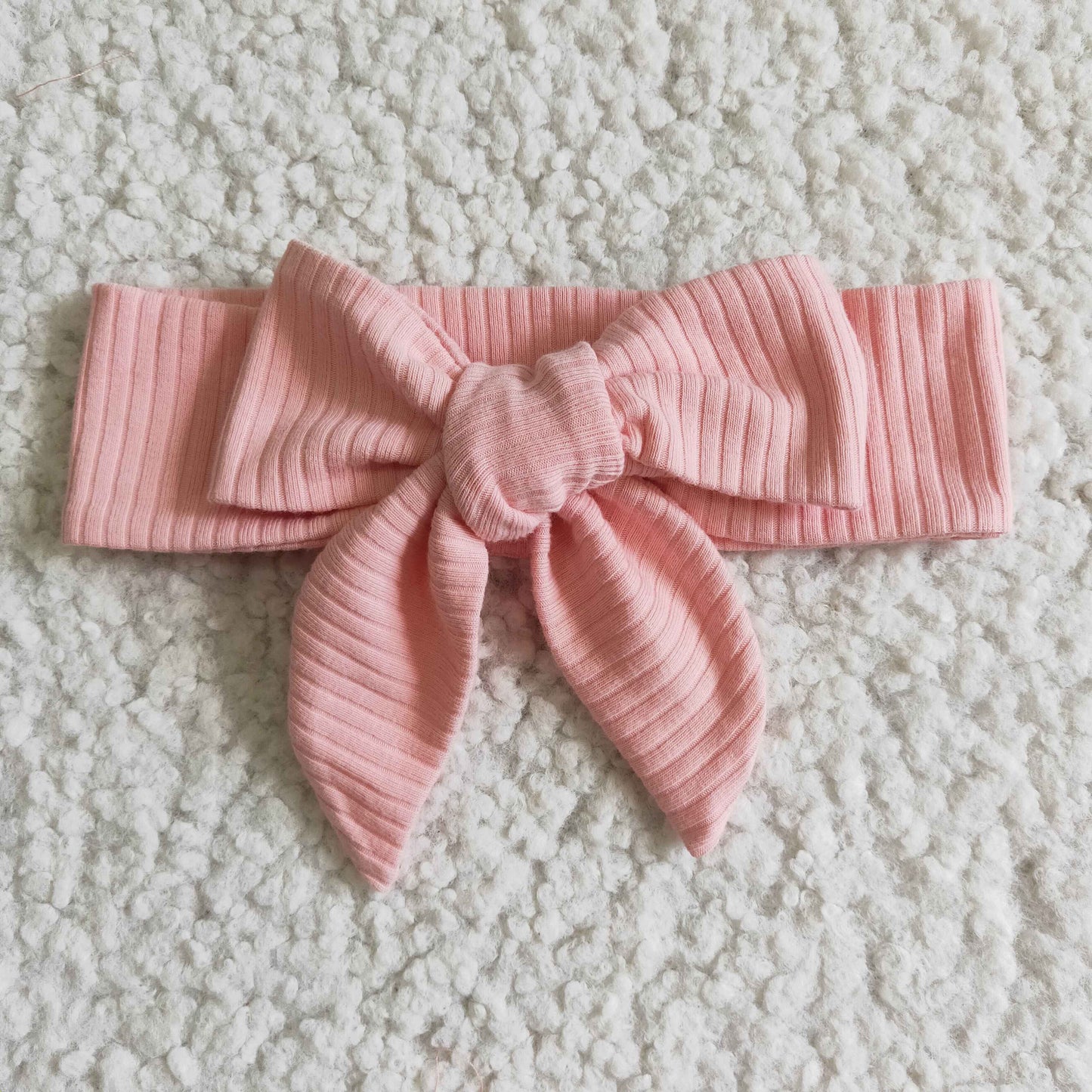 Baby girls cotton pink ribbed bummie sets(can choose headband here)