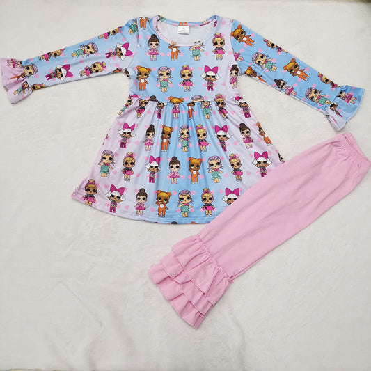 Doll ruffle pants sets