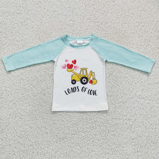 Baby Boys Love Tractor Long Sleeve shirts tops