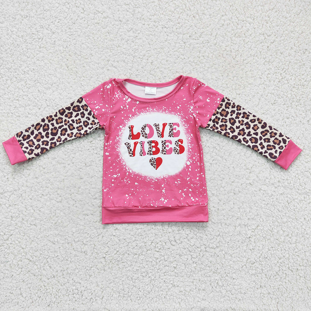 Baby Girls Love Vibes Long Sleeve shirts tops