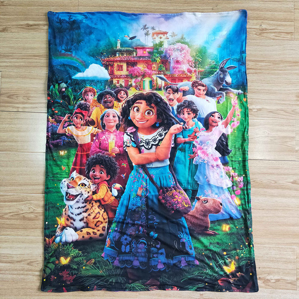 Baby girls movie cartoon blankets