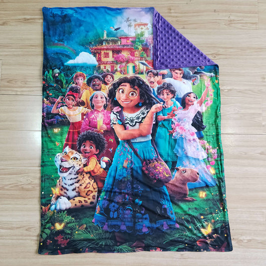 Baby girls movie cartoon blankets