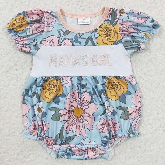 Baby Mama's Girl Flowers Rompers