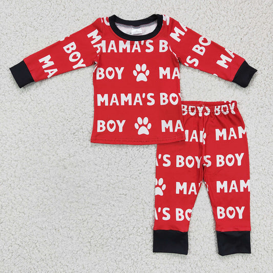 Baby Mama's boy Heart Pajamas pants clothes sets