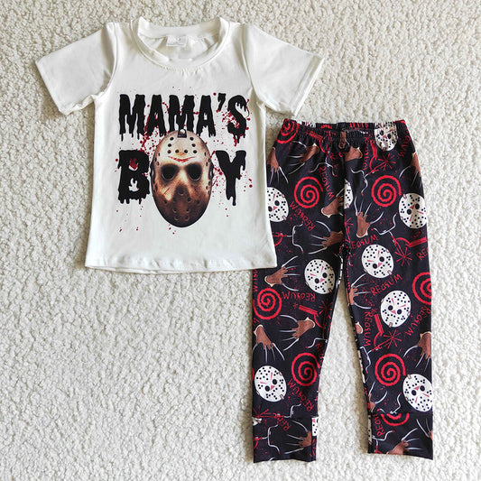 Baby boys Halloween mama's boy pants clothes sets