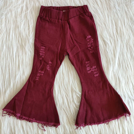 Wine bell denim jeans