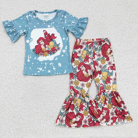 Baby Girls Mermaid Cute Bell Pants clothes sets