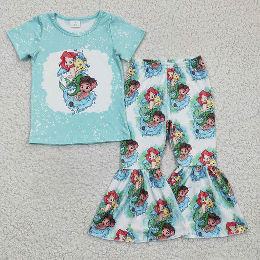 Baby Girls Mermaid Bell Pants clothes Sets