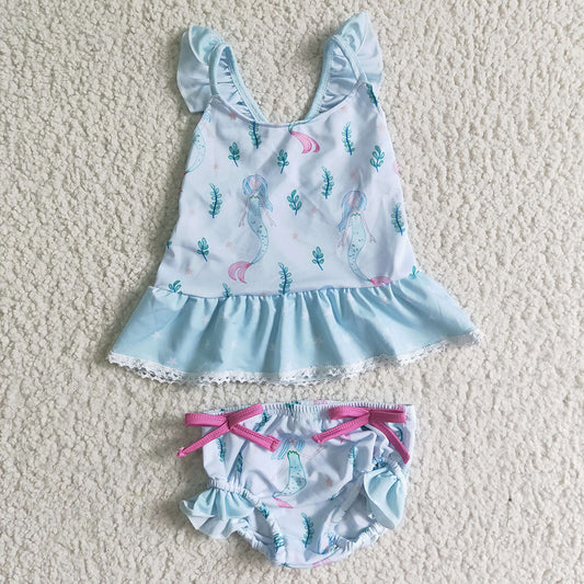 Baby Girls sea horse summer swimsuits