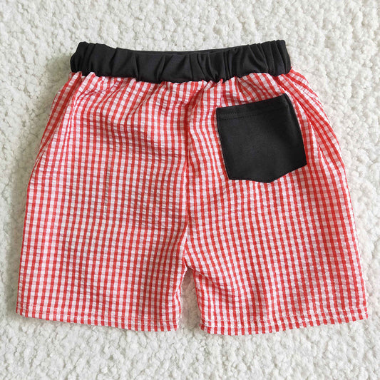 Baby boys cartoon red summer trunk swimsuits