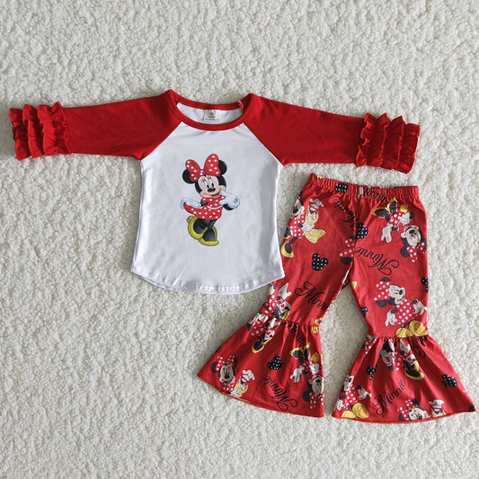Mouse red bell set