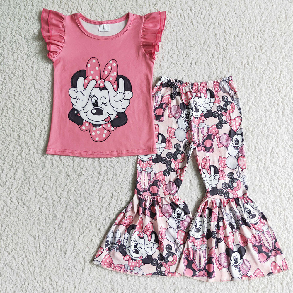 Baby Girls cartoon mouse bell pants clothing