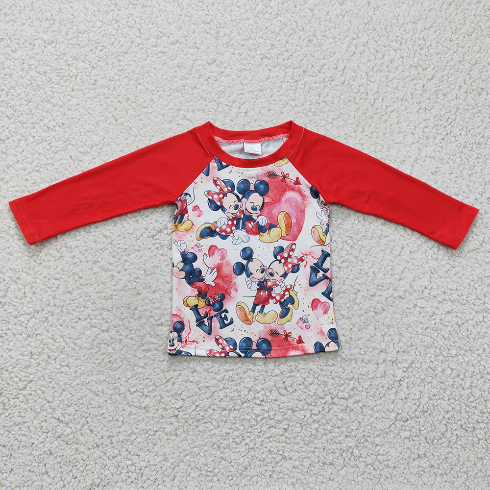 Baby Kids Valentines Cartoon shirts tops