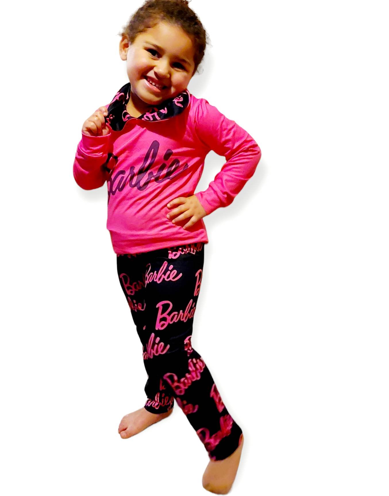 Baby Girls Hotpink Doll Hoodie Top pants clothes sets