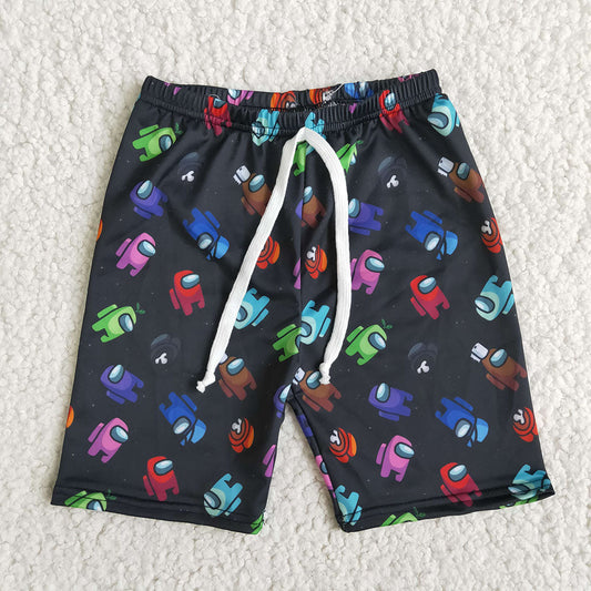 Baby boys cartoon game trunk swimsuits