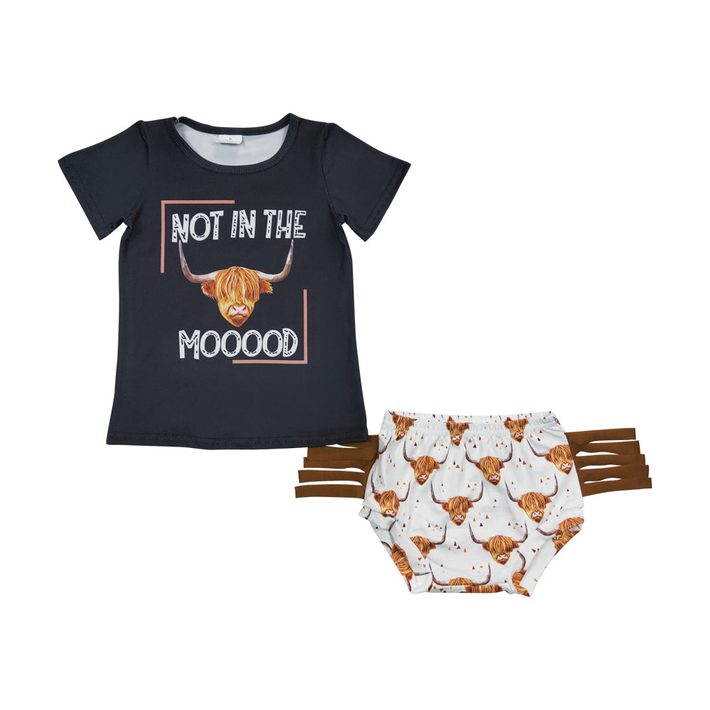 Baby Kids Moody Tassel Western Bummie Sets