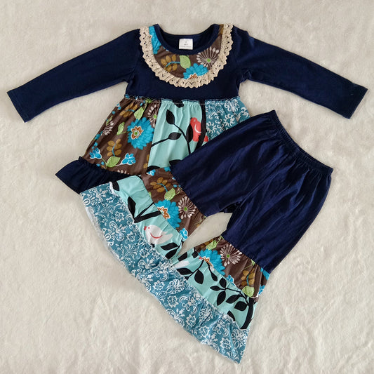 Bird navy bell set