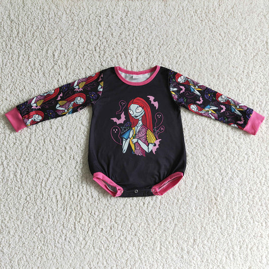 Baby girls Halloween butterfly long sleeve rompers