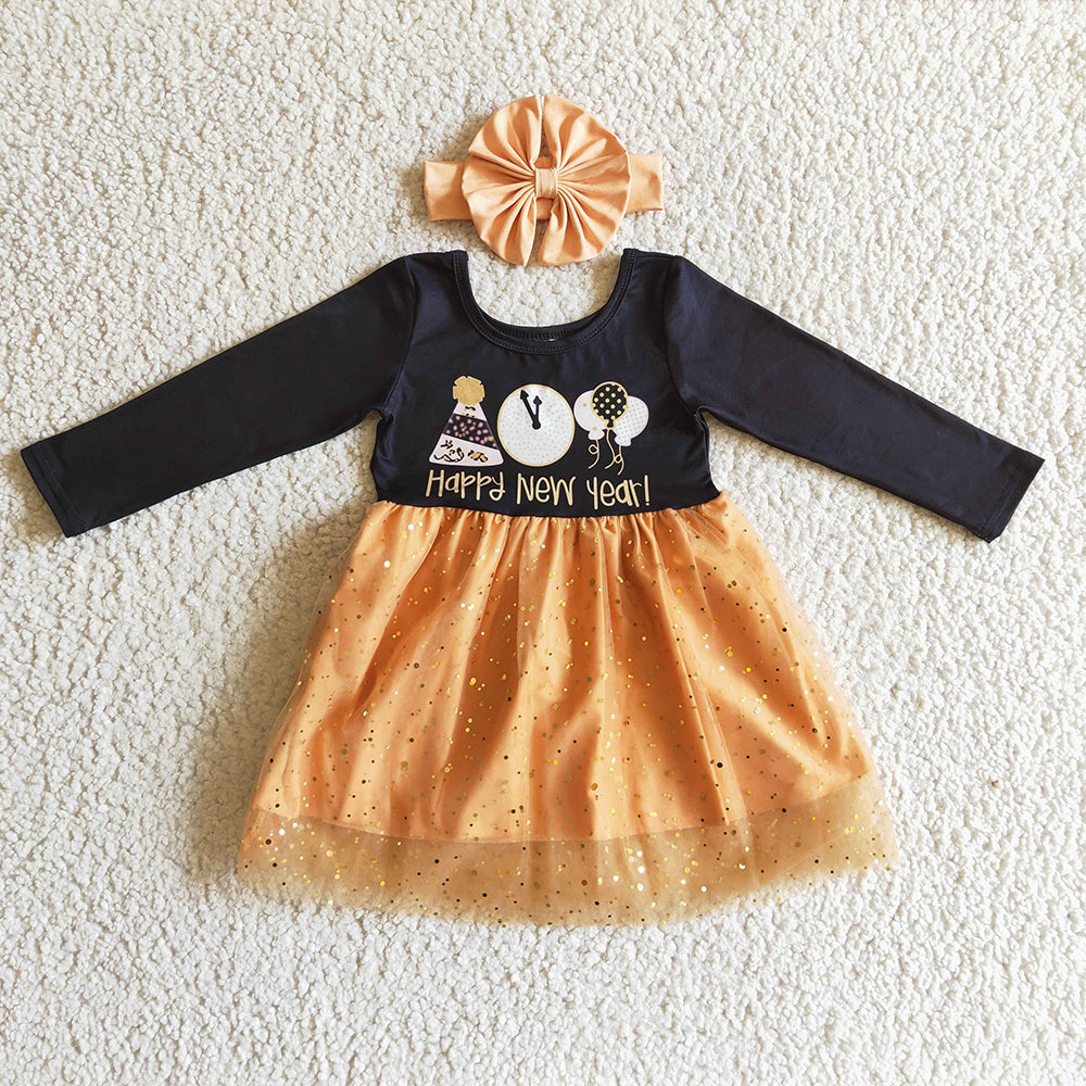 Baby girls Happy New Year tutu dresses