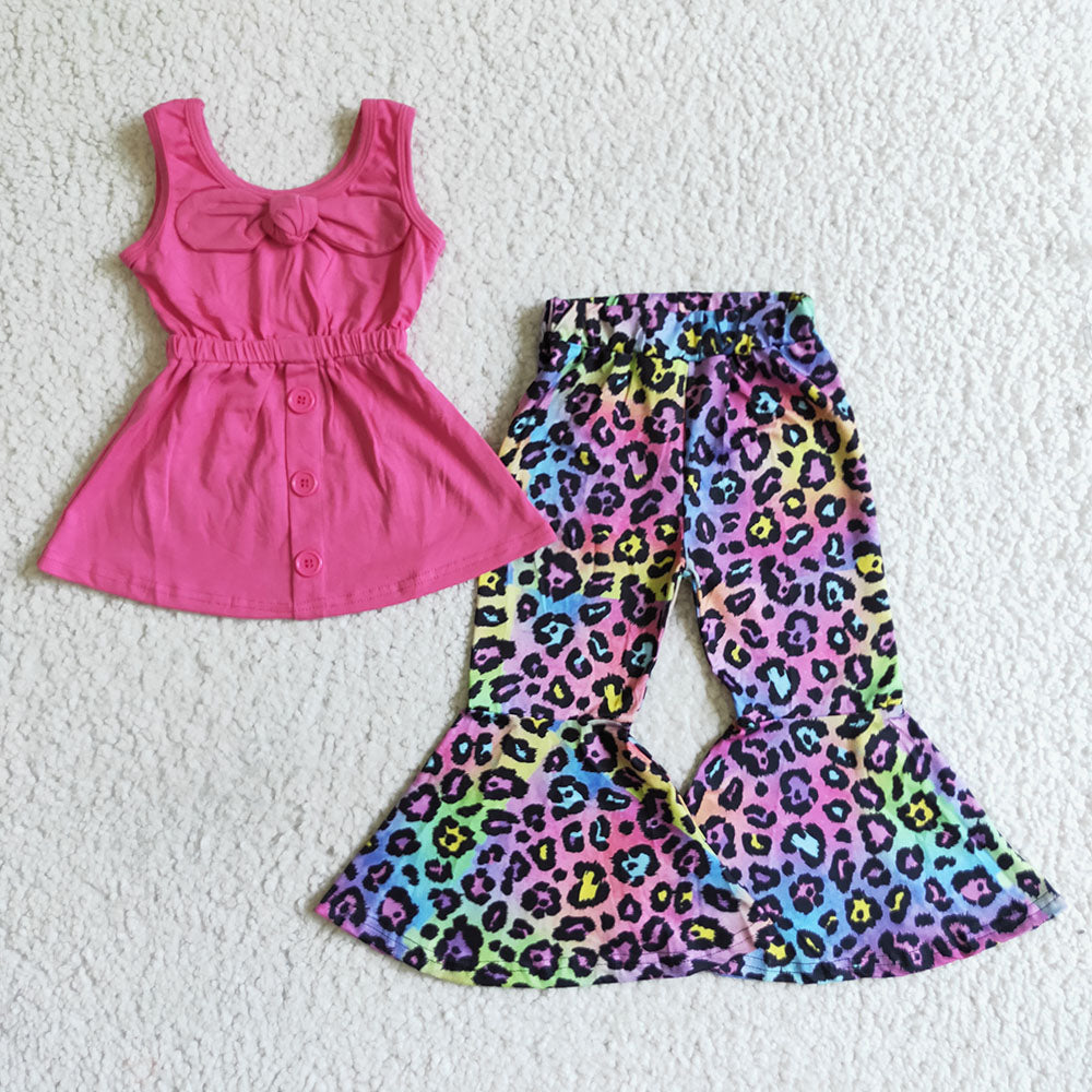 Hotpink bow bell set