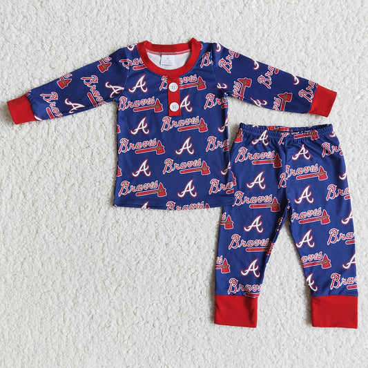 Baby Boys football team pajamas sleepwear clothing sets