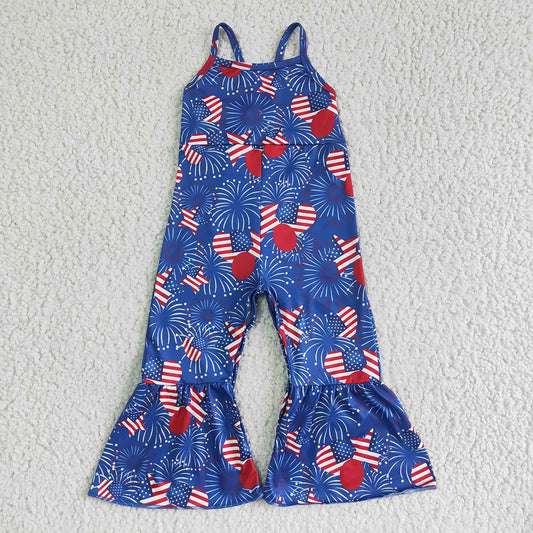 Baby girls 4th of July Jumpsuits 3