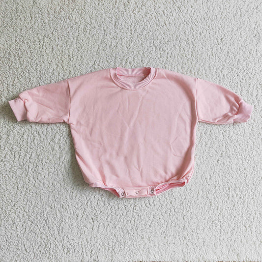 baby girls pink long sleeve romper sweaters