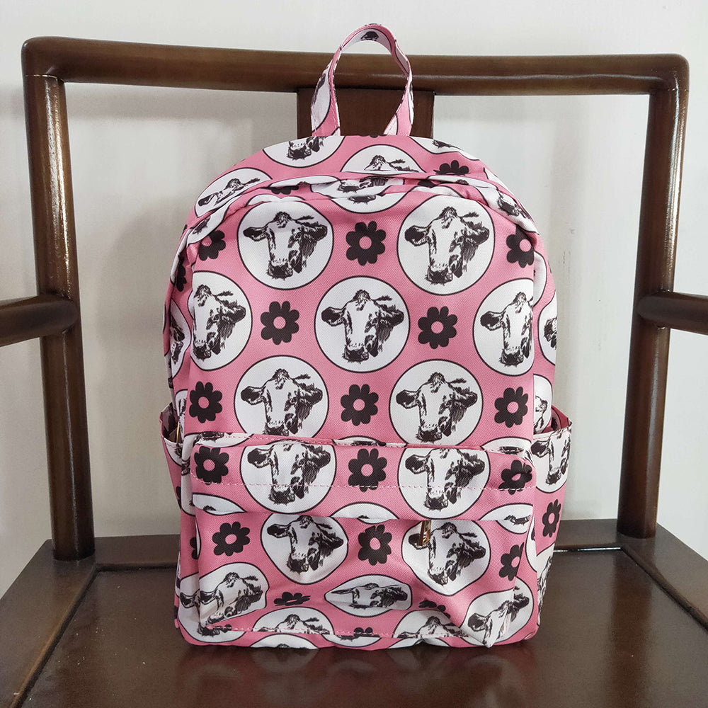 Baby Kids Children Western Cow Flowers Prints Back Bags