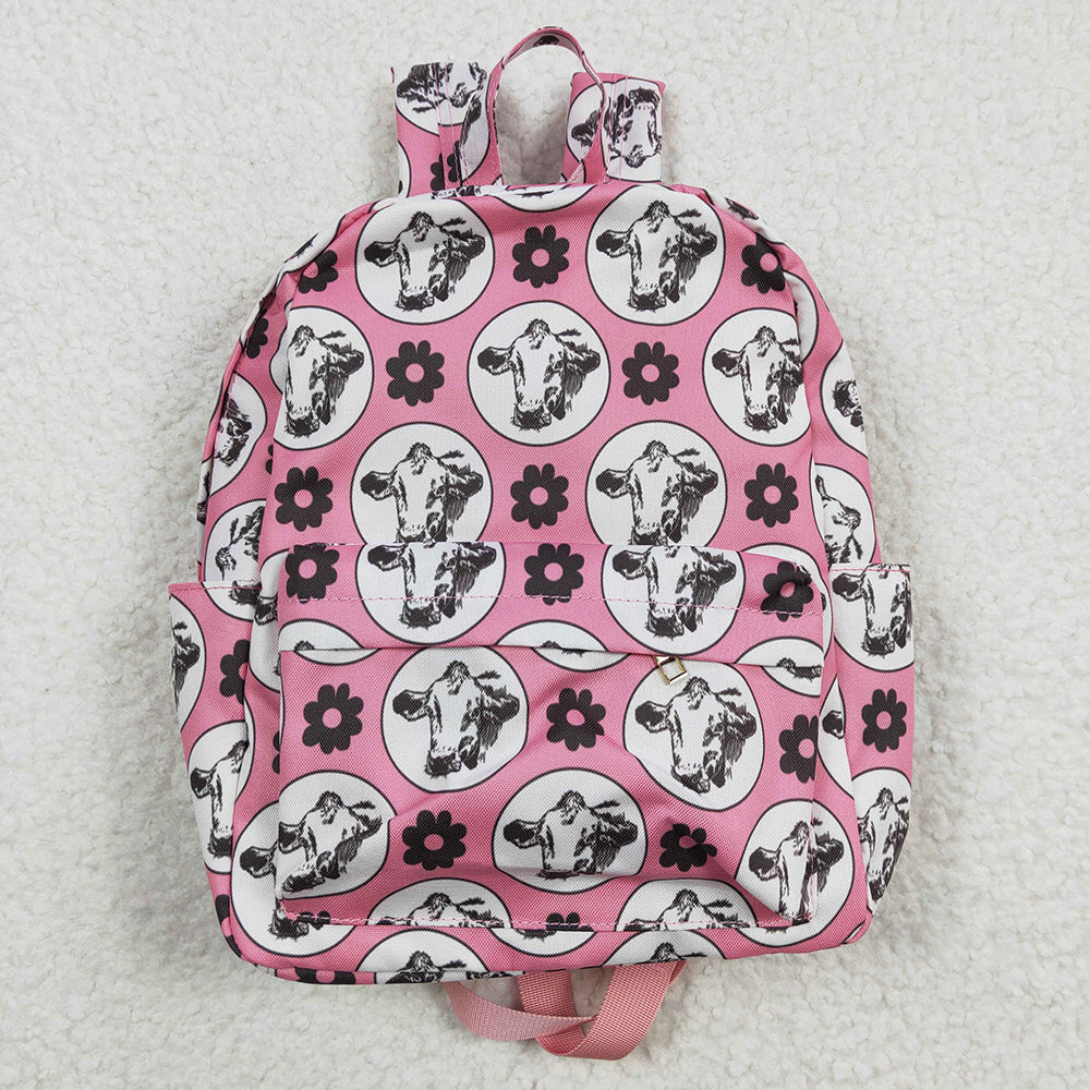 Baby Kids Children Western Cow Flowers Prints Back Bags