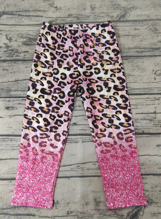 Baby Girls pink leopard colorful legging pants