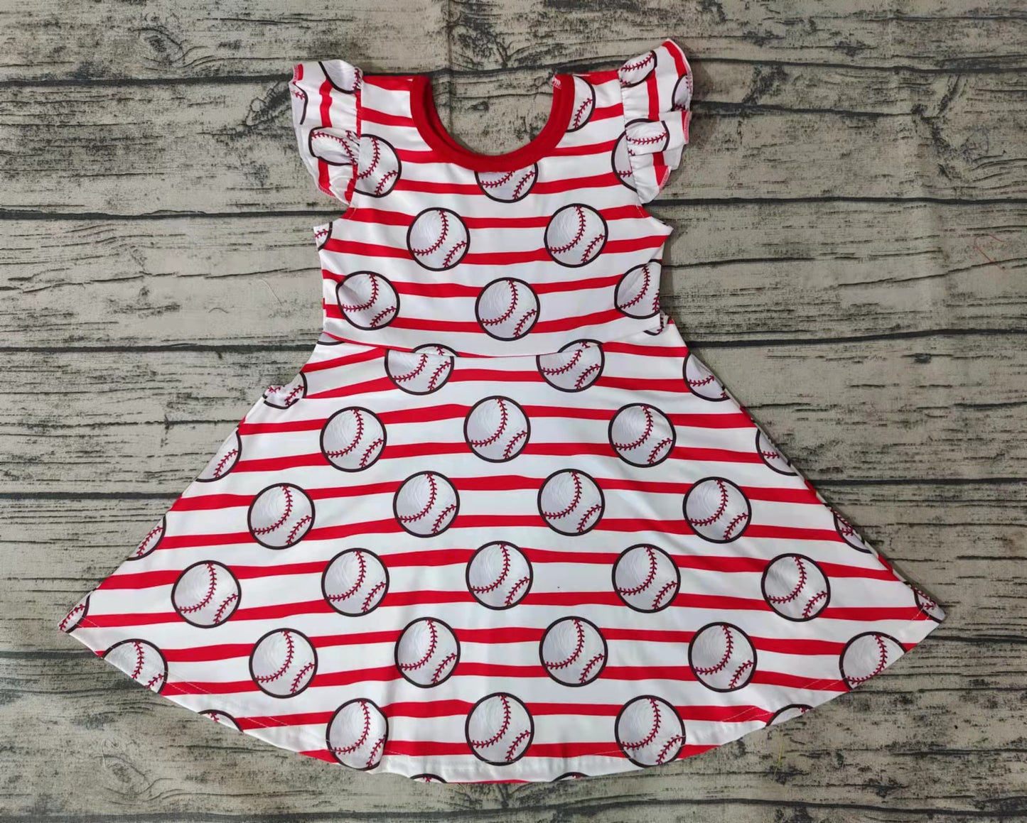 Baby girls summer baseball dresses