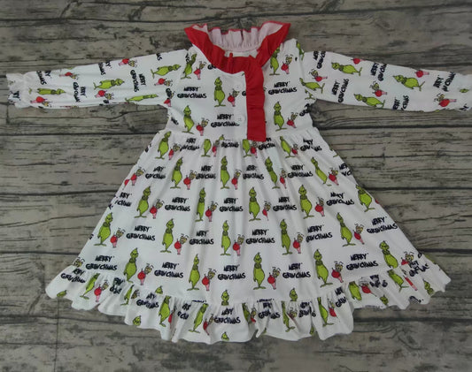 Baby girls Christmas cartoon gowns dresses