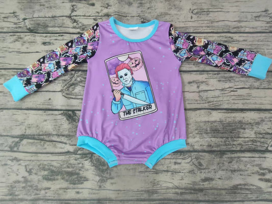 Baby girls Halloween lavender rompers