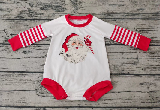 Baby girls Christmas santa long sleeve rompers
