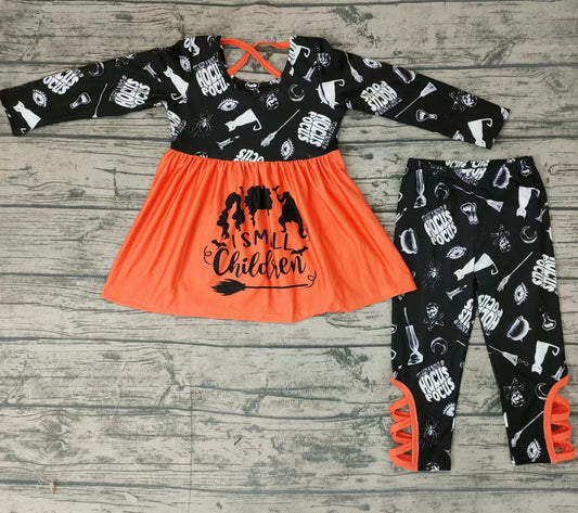 Halloween witch holiday legging sets