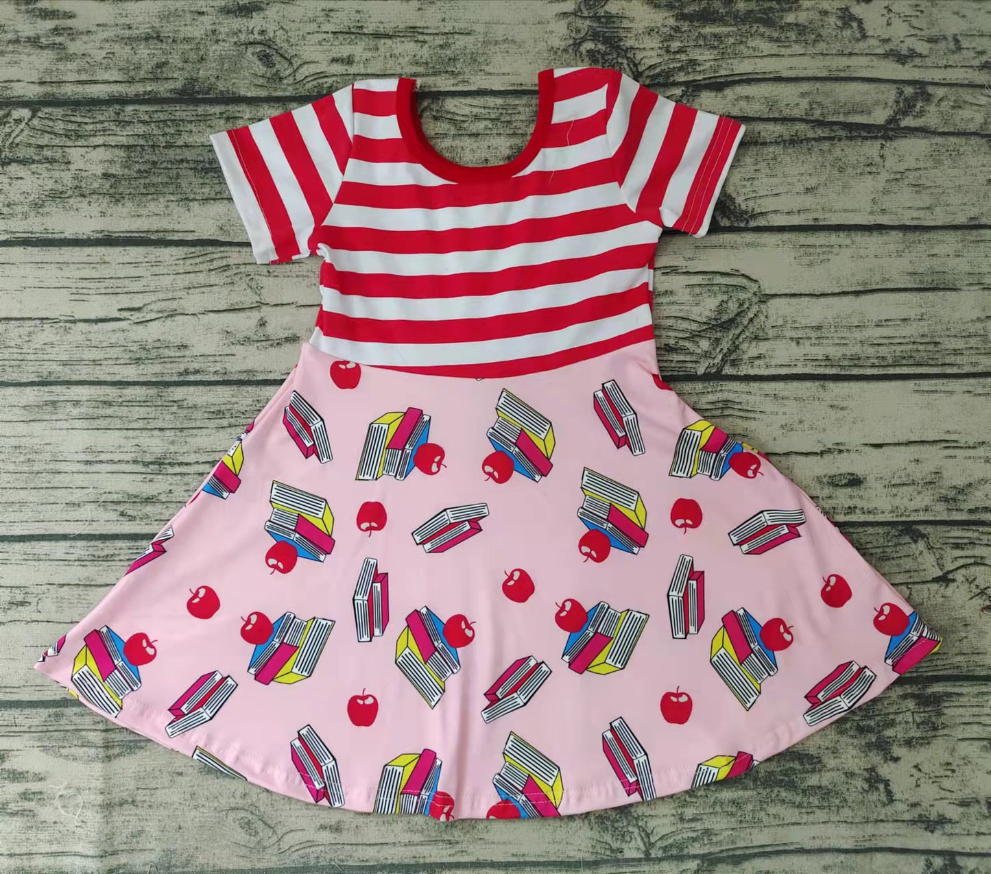Baby girls back to school book dresses