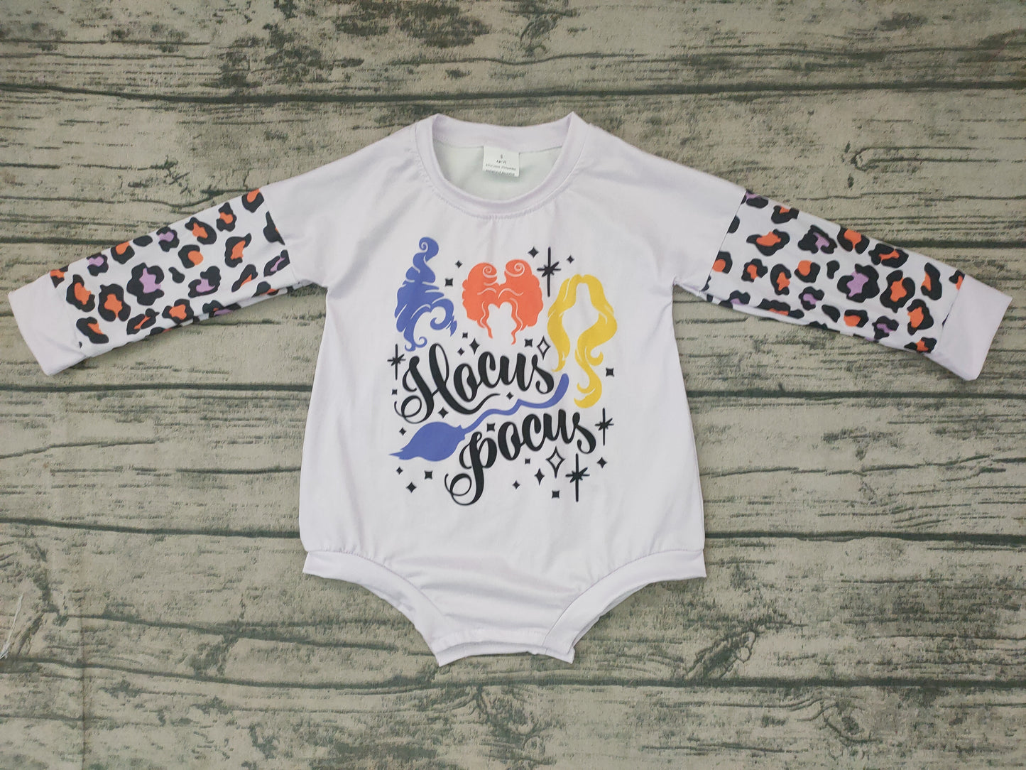 Baby girls Halloween witches long sleeve rompers