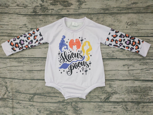 Baby girls Halloween witches long sleeve rompers