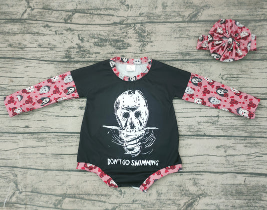 Baby girls Halloween flower rompers (can choose headband here)