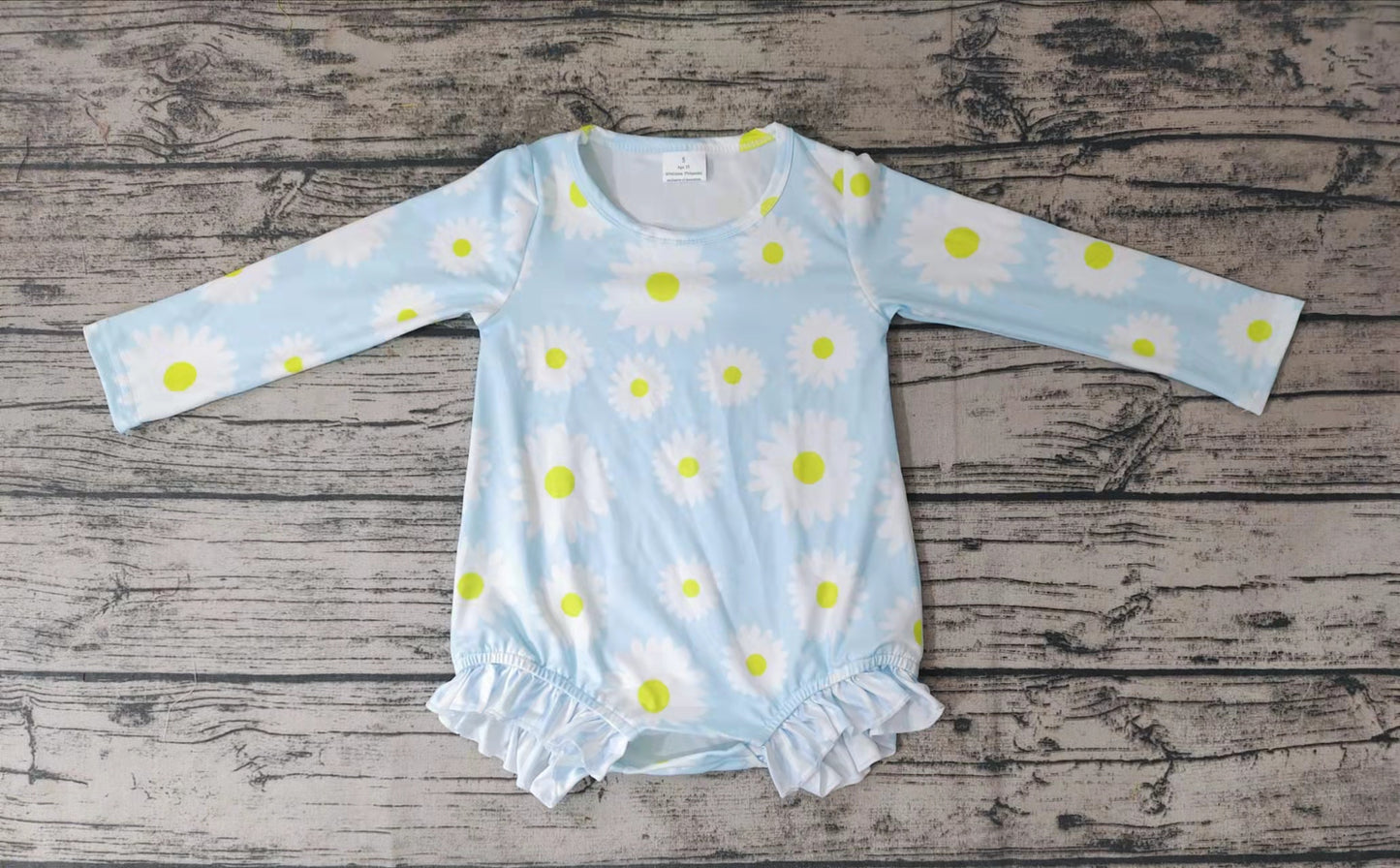 Baby Girls daisy long sleeve swimsuits