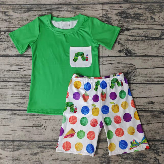 Baby boys worm summer shorts sets