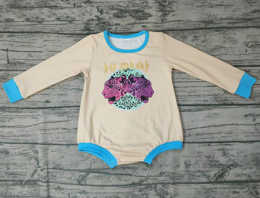 Baby girls singer tiger long sleeve rompers