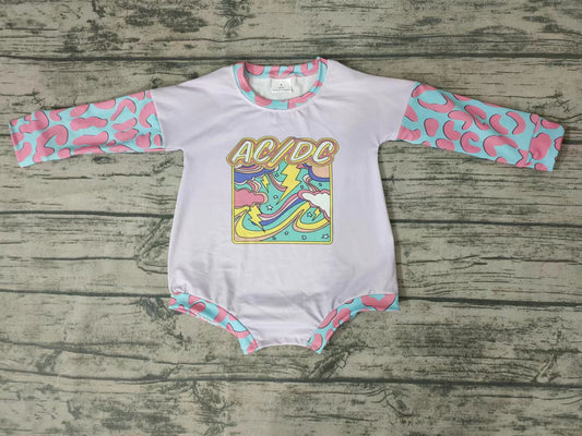 Baby girls sing long sleeve rompers